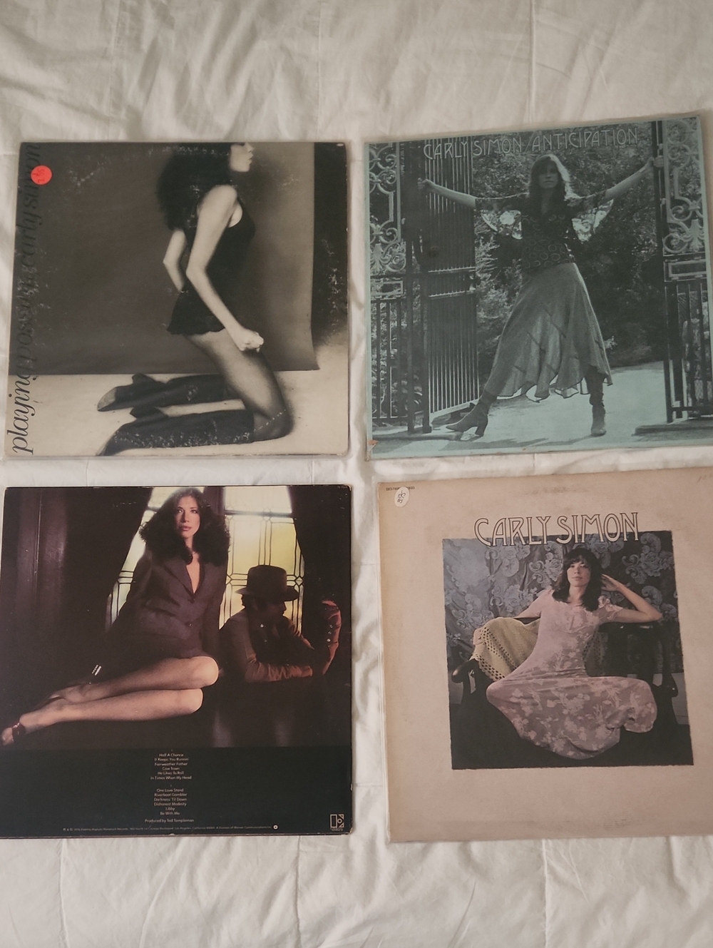 Carly Simon 4 Vintage Vinyl Record Set